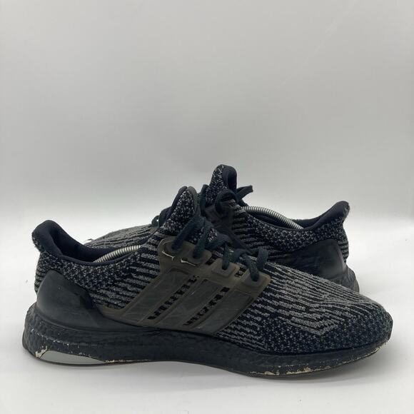 Mens Size 13 Adidas Ultra Boost 3.0 Limited Oreo Black Silver Running Sneakers - Picture 5 of 7